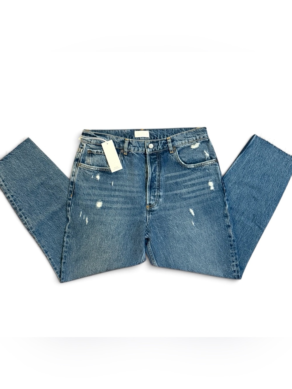 Boyish “The Billy” High Rise Jeans Ankle Length City Lights Wash Women Size 30